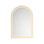 Miroir mural de salle de bain 26 * 38 avec éclairage à DEL haute luminosité