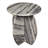 Venus Modern 17.5" Round Gray/Black Solid Marble End Table, Natural Stone Accent Side Table with Sculptural Cross Base for Living Room