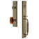 Fifth Avenue One-Piece Complete Inactive Dummy Handleset with F Grip and Baguette Amber Knob