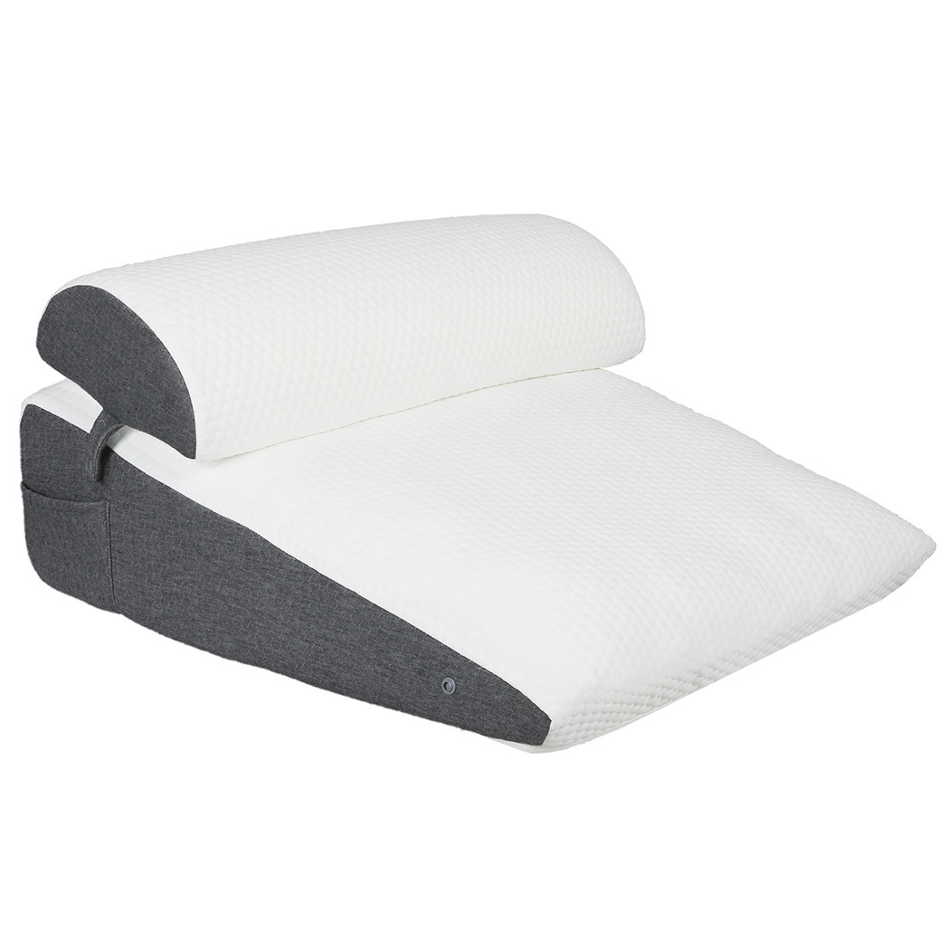 Lavio Wedge Pillow Memory Foam for Back Reading Sleeping Adjustable 63x61x25cm