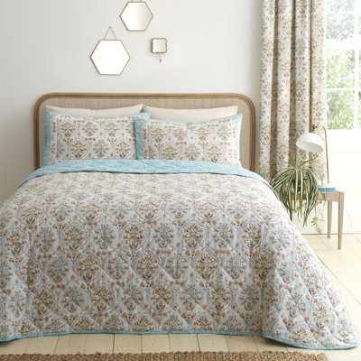 Edena Decorative Floral Cotton Blend Floral Bedspread