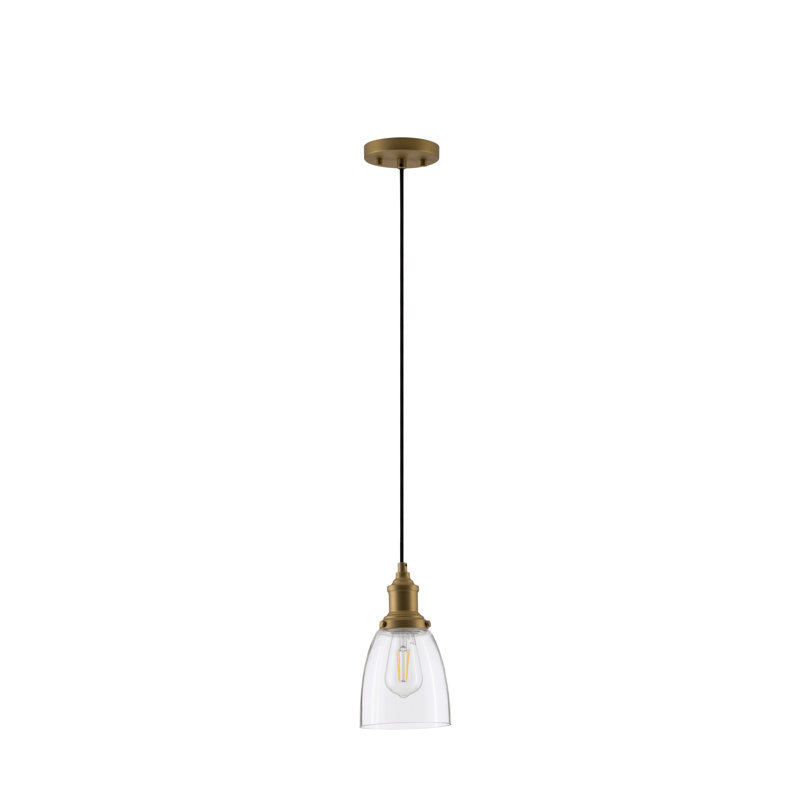 Sitkin 1 - Light Single Pendant, Antique Brass