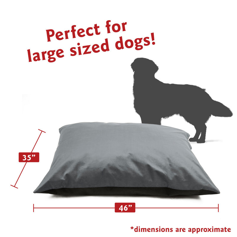 Coussin pour chien Villa Majestic, Steel, Grand (l 46 po x P 35 po x H 7 po)