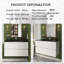 Meuble-lavabo simple 34 po avec plateau en quartz Gaja
