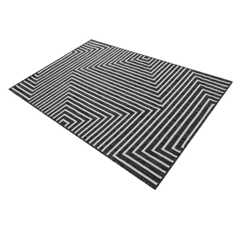 Geometric Indoor / Outdoor Rug, Rectangle 4'1" x 6'1"