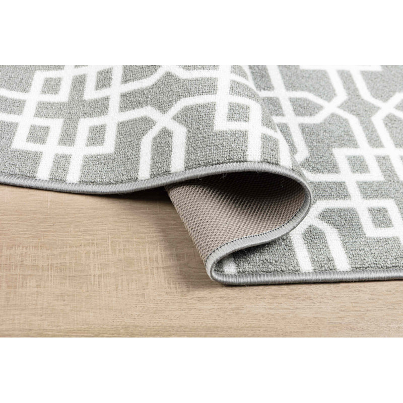 Cockerham Non-Slip Geometric Indoor Doormat, 67cm W x 120cm L