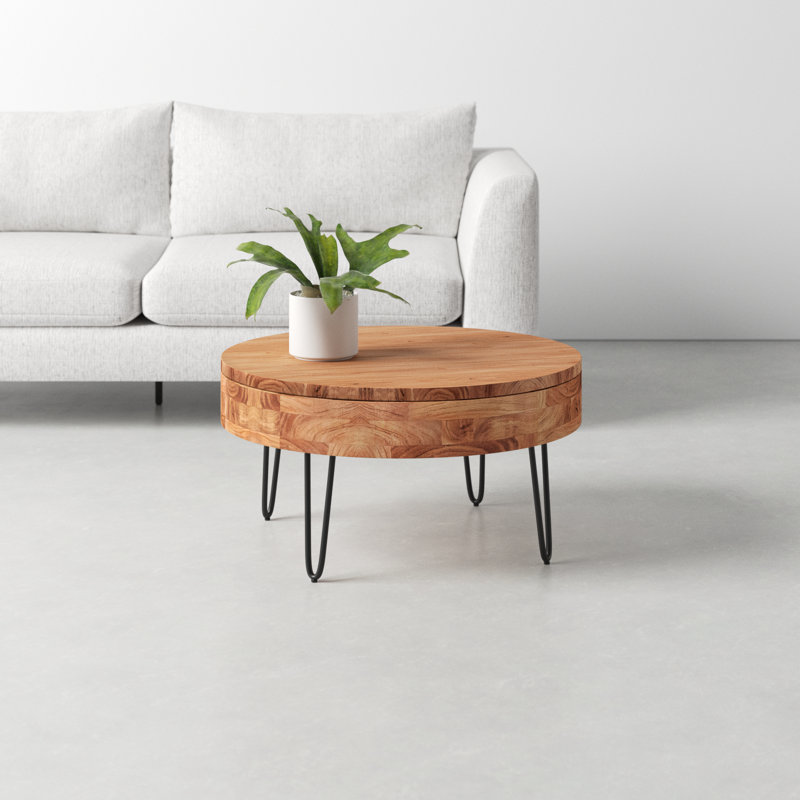 Heaton Solid Wood Coffee Table with Storage
