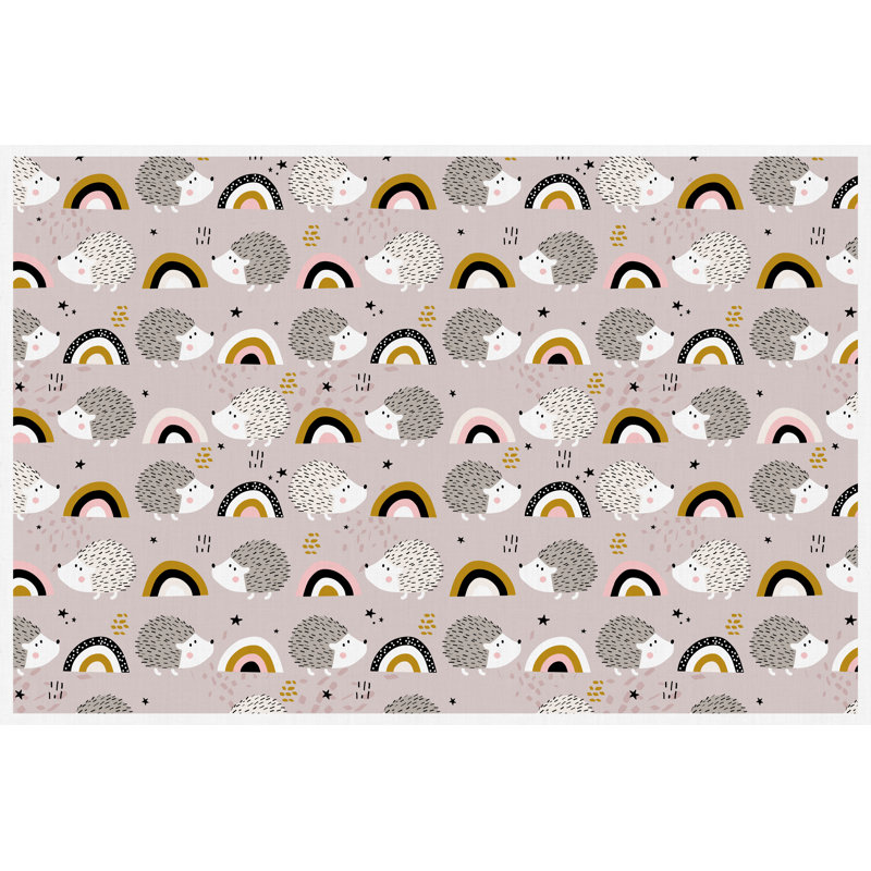 Alexanna Vinyl Machine Printed Area Rug, Rectangle 100 x 150cm
