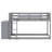 Twin Over Twin Bunk Bed With Drawers And Shelves-1395446685