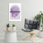 Purple Classical Head Abstract Classic Contemporary Violet Wall Art Print 1 Piece Wrapped Canvas Wall Art-979852657