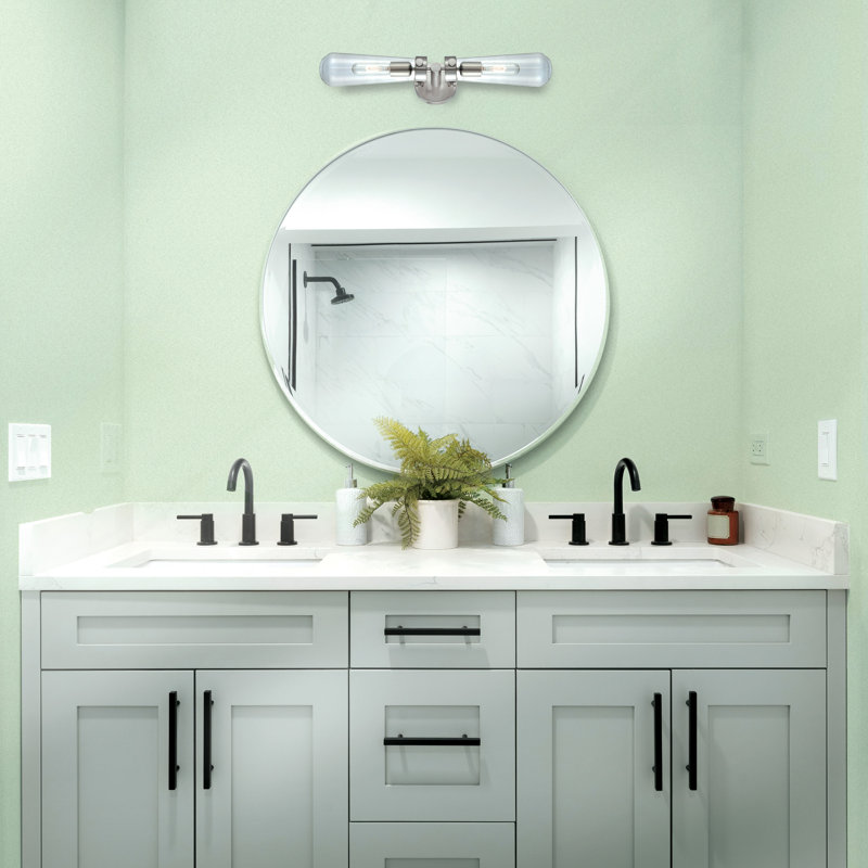 Edern 2 - Light Dimmable Vanity Light, Brushed Nickel