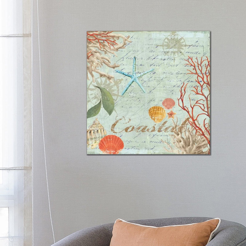 Coastal by Aimee Wilson - Wrapped Canvas Print, 66.04 cm H x 66.04 cm W x 3.175 cm D