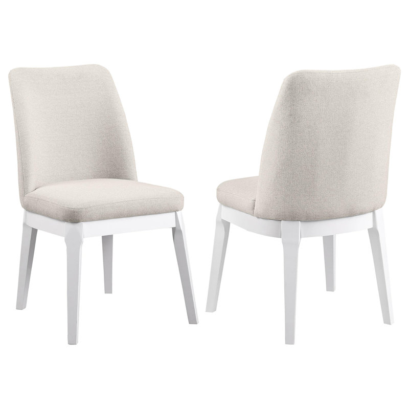Ensemble de 2 chaises d'appoint Bonilla, Beige