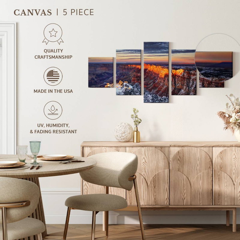 Grand canyon en hiver, H 24 po x l 55 po