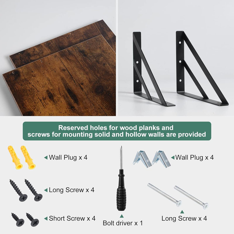 2-piece Deep Floating Shelves