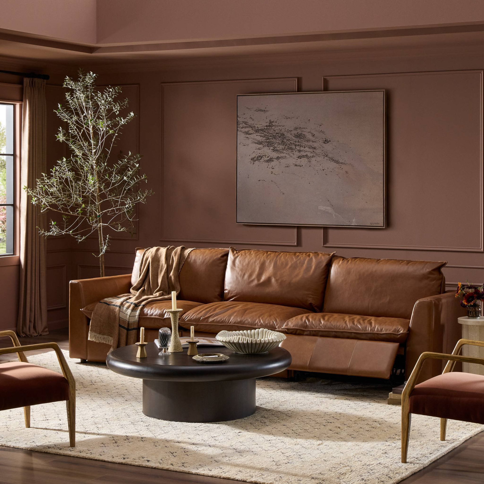 Alleya 127'' Upholstered Sofa