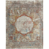 Oriental Area Rug in Gray
