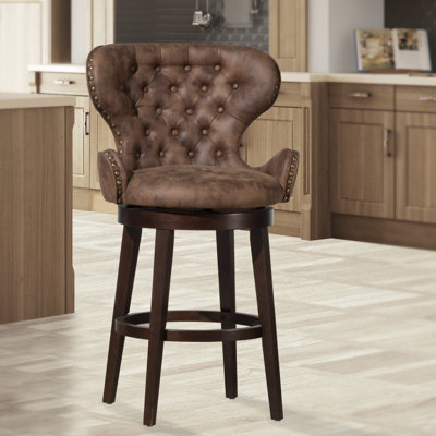 Colberta Swivel Upholstered Counter Stool