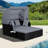 Oceanus 65'' Wide Steel Patio Daybed with Cushions-994751542