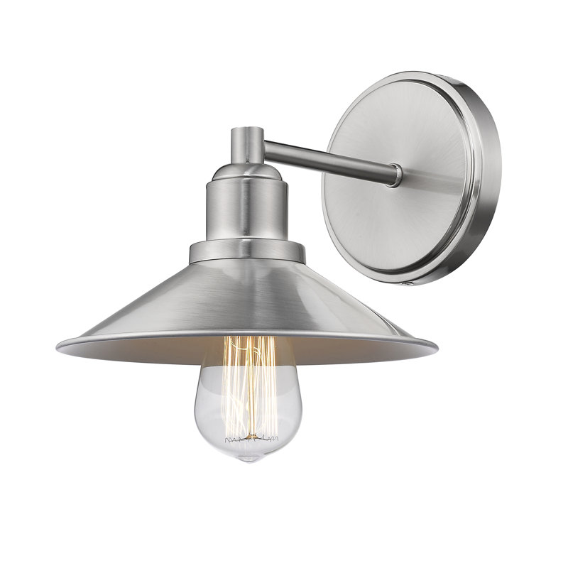 Alyias Dimmable Bath Sconce, Brushed Nickel
