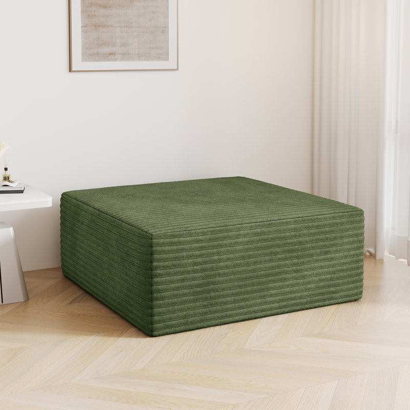101cm Wide Seating Component Ottoman, Green