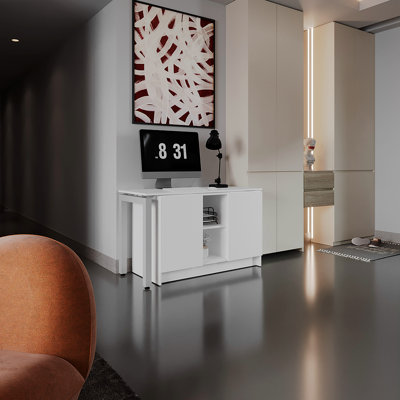 Alfie Rotable Desk 72-Inch Wide Or Compact