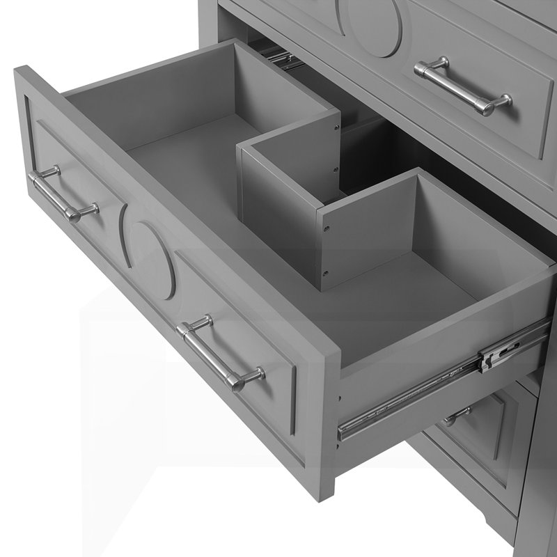 30" Bathroom Vanity with Ceramic Sink Combo