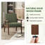 Fauteuil moderne avec pieds en bois massif, fauteuil d'appoint rembourré-764315322
