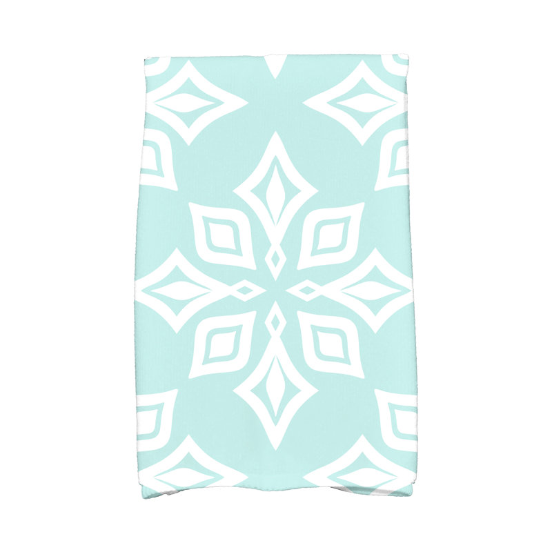 Débarbouillette en sergé Luwig Poly, Aqua