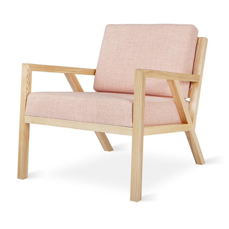 Truss Lounge Chair, Vintage Smoke Performance, Ash Natural