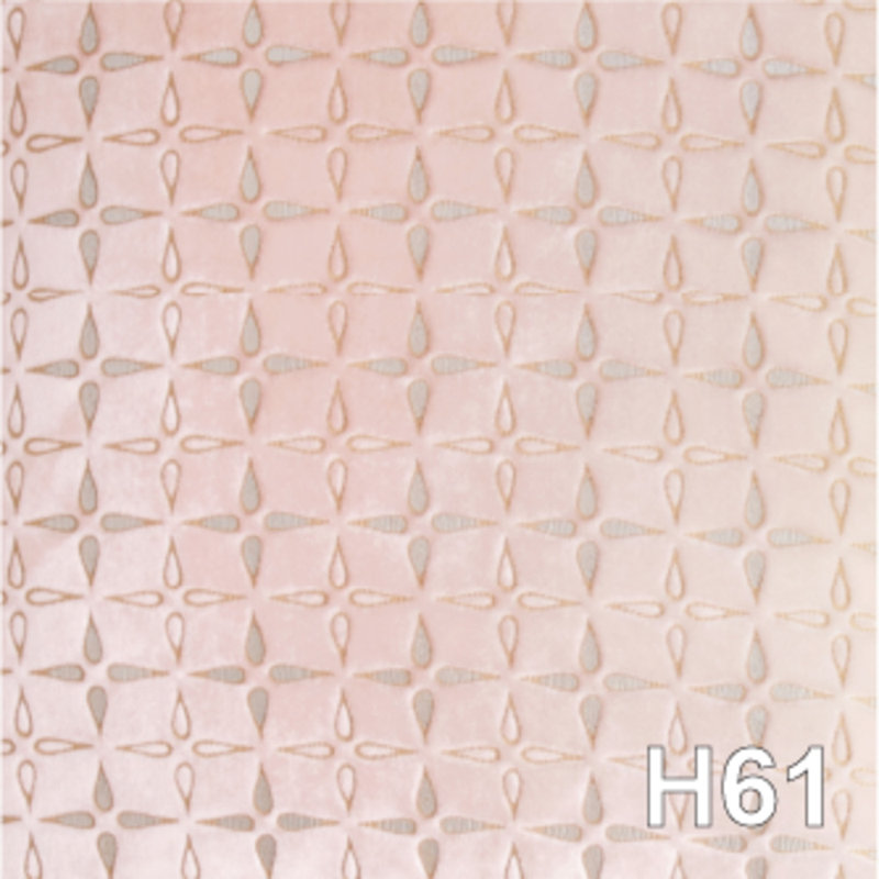 Petal Metal Square Velvet Pillow, 18"H x 18"W, Blush Geometric