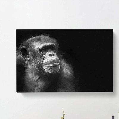 Ape in Abstract - Wrapped Canvas