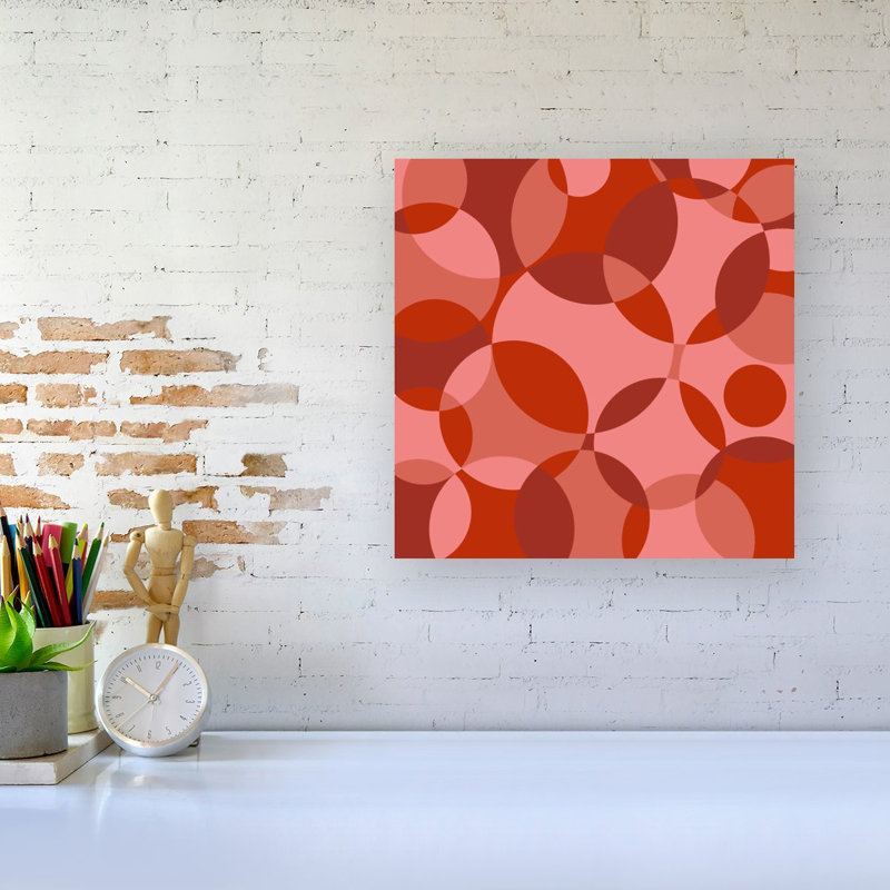 Circle Pattern 1 Piece Wrapped Canvas Wall Art