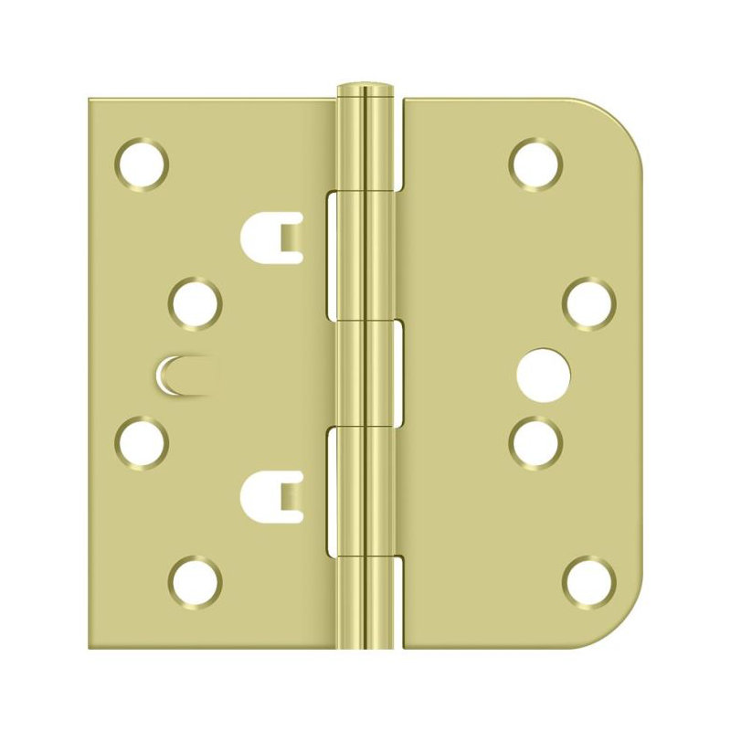 Steel Butt Bearing Hinge, Bright Brass