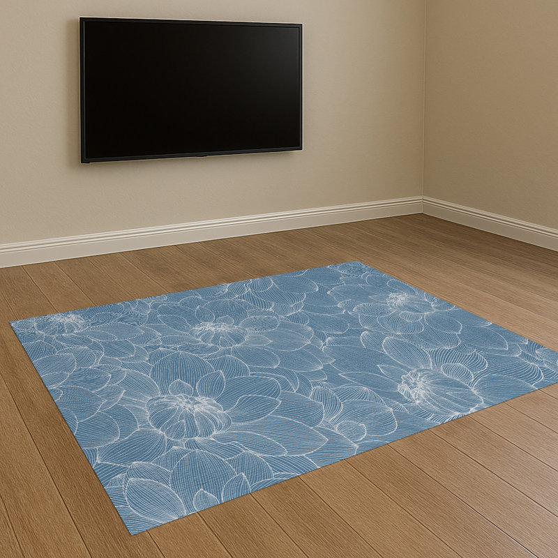 Floral Area Rug, Runner 70 x 140 cm