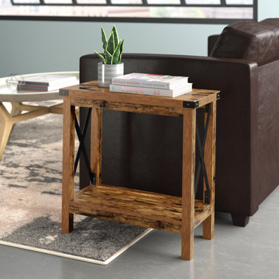 Griffen End Table and Built-In Outlets