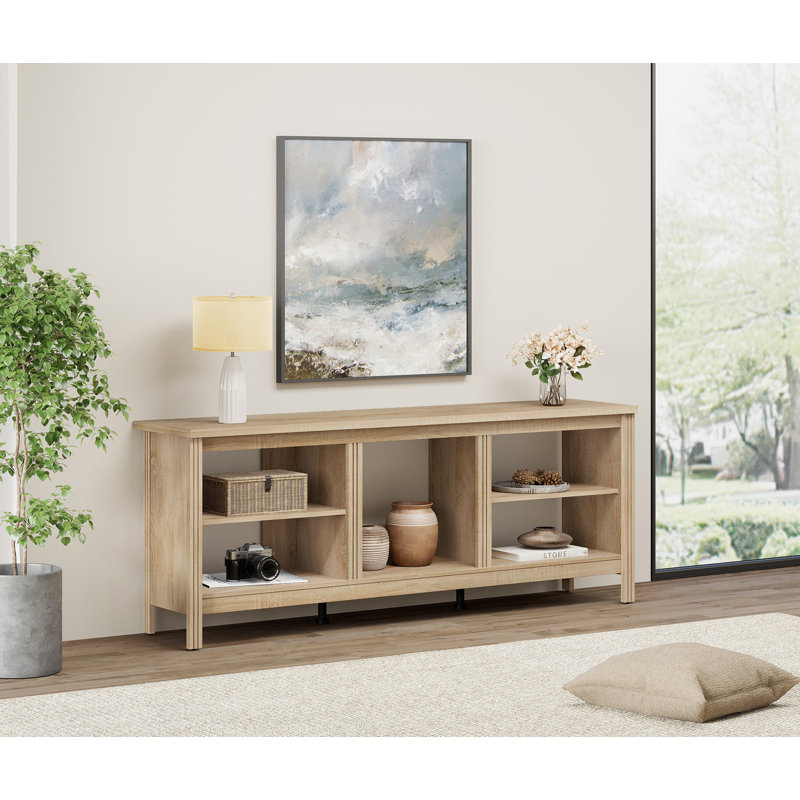 Crédence de rangement l 70 po Ashae, Chêne
