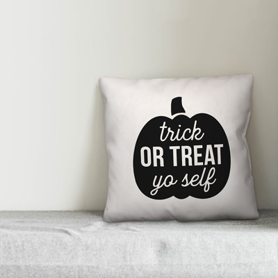  Trick or Treat Yo Self Throw Pillow Cover