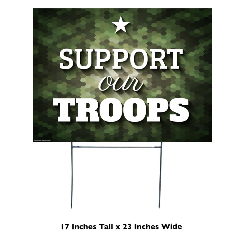Support our Troops Yard Sign