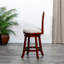 Le tabouret de bar de 30 po au fini cerisier et au fini de chaise en tissu beige ajoutera une touche de confort à votre espace-1515323222-1515323217