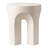Timitra 17" Round Fiberstone Accent Table – Arched Leg Base with Floor Protectors for Patio or Living Room Use-423281379