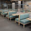 Banc rembourré en similicuir Simple Cafe