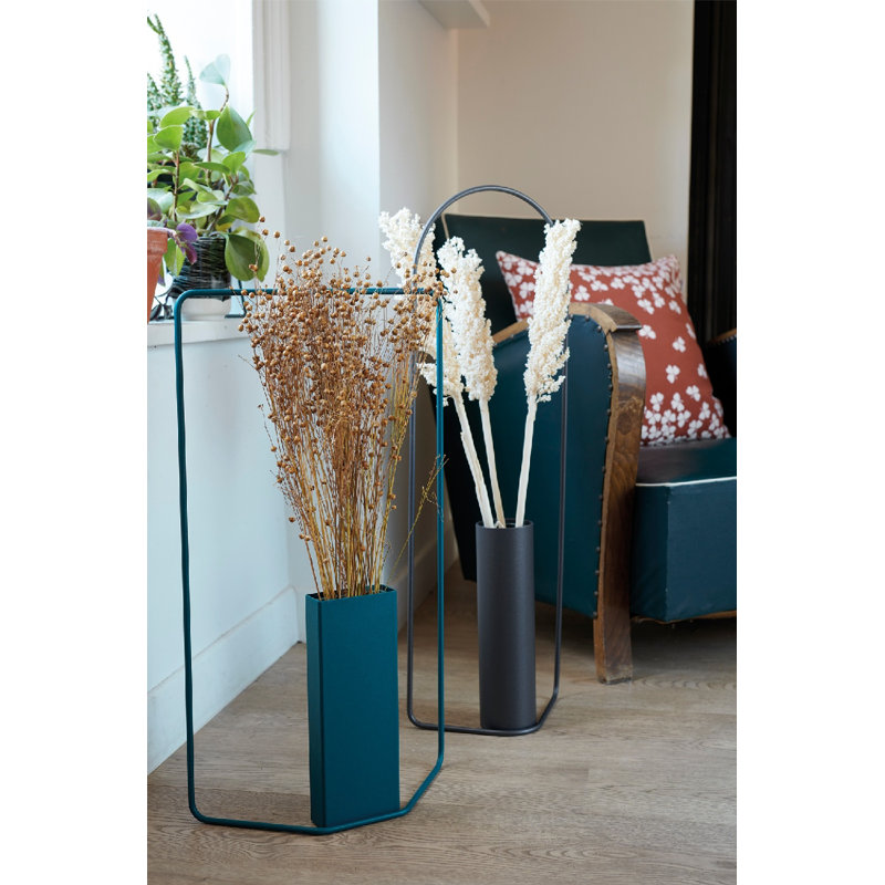 Vase de plancher en acier Itac, Anthracite