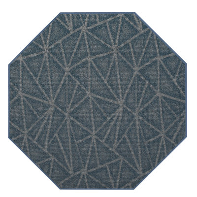 Tapis intérieur/extérieur bleu