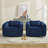 37 Inch Wide Upholstered Swivel Chair(Set Of 2)-1735933304