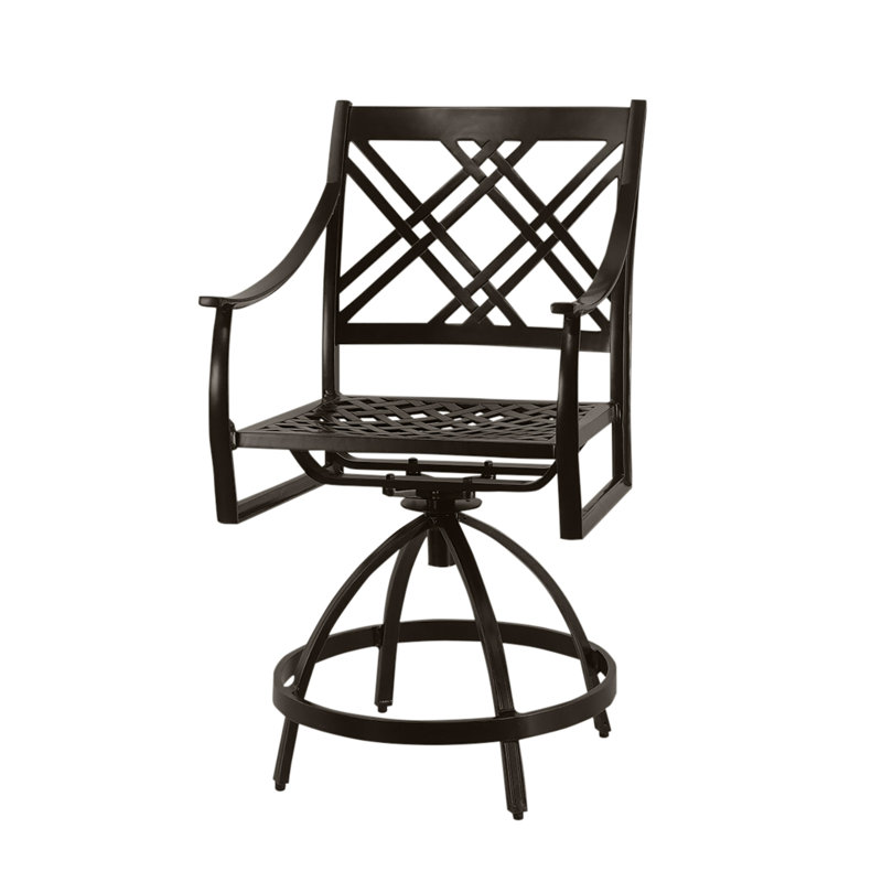 Edge Swivel Balcony Stool, Midnight Gold, 27"
