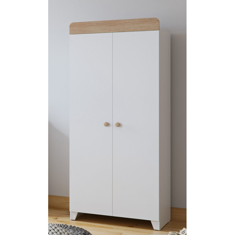 Classic Wardrobe, White/Oak