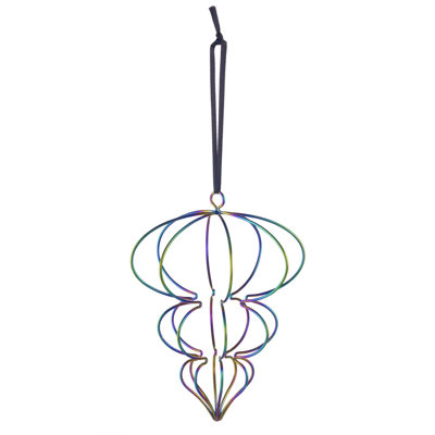 4.3'' Metal Holiday Shaped Ornament