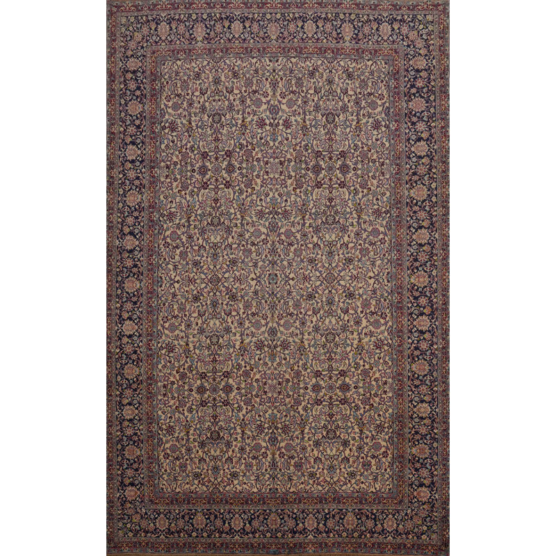 Tapis traditionnel à teinture végétale 11 x 17
