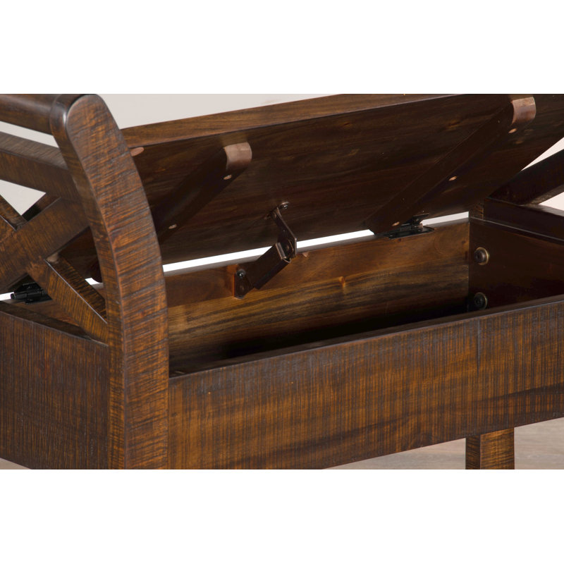Banc de rangement Afognak, Brun foncé